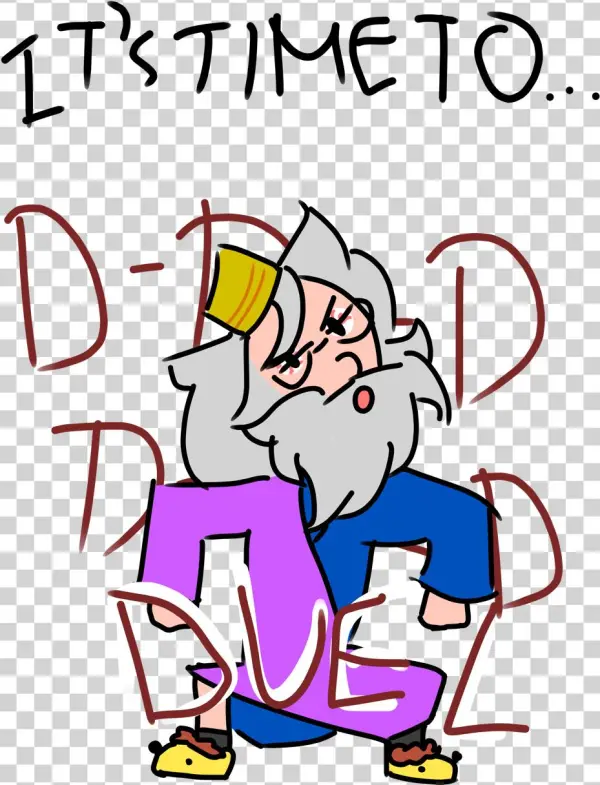Dumbledore At The Beginning Of The New Dueling Club - Cartoon