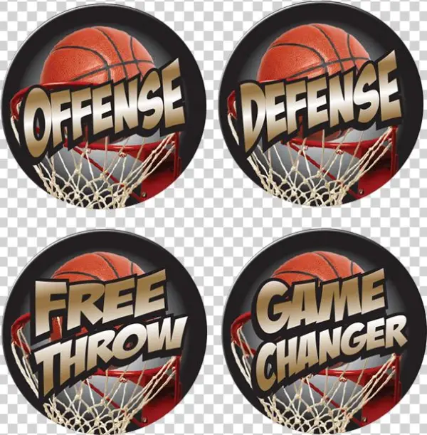 Full Color Basketball Award Decals - Skateboarding