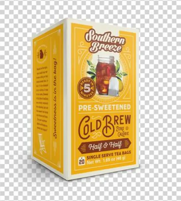 Half & Half Cold Brew Sweet Tea - Southern Breeze Sweet Tea, Cold Brew, Peach, Zero Calorie,