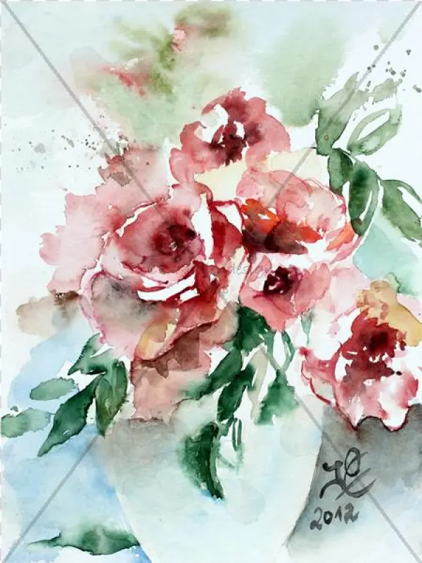 Postcard Ossenberg - Bouquet