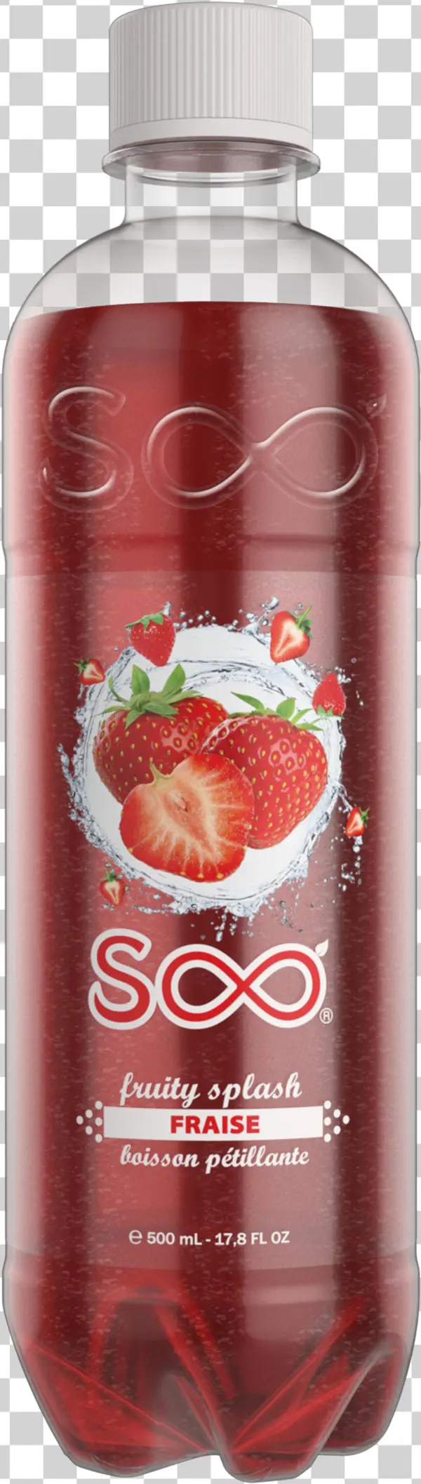 Soo Strawberry Soda Flavoured Carbonated Beverage