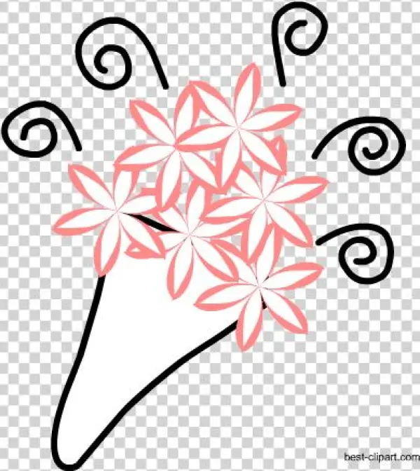 Wedding Flowers Free Clip Art Image