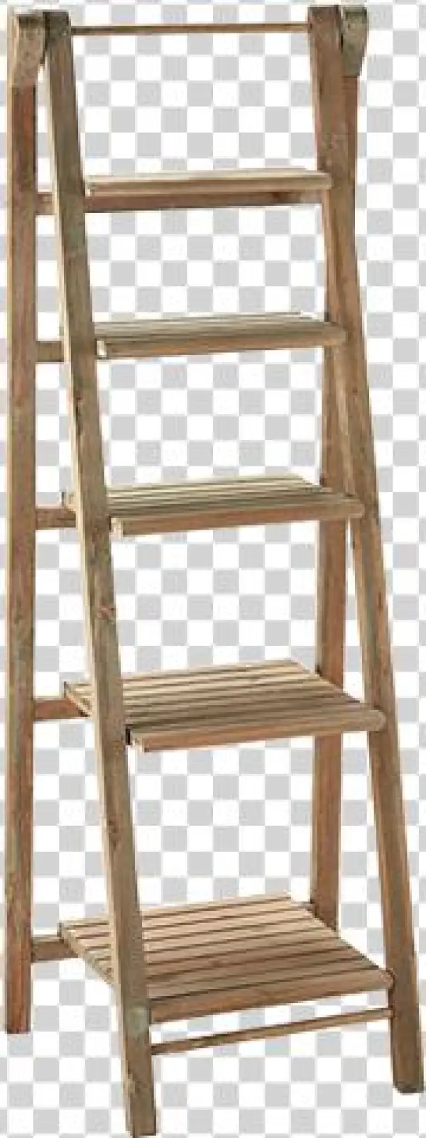 Wooden Staircase - Étagère Échelle