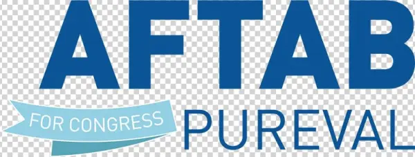 Aftab Pureval For Congress Logo 2018, Blue - Aftab For Ohio