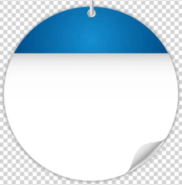 Calendar Blue Circle - Circle