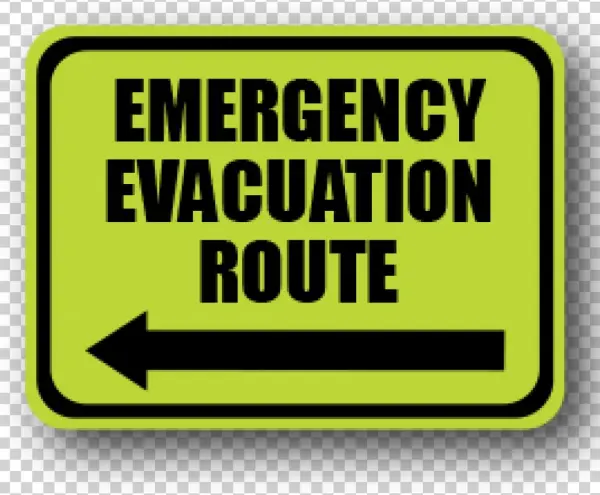 Glow In The Dark Visual Management Emergency Sign - Science For The People Liberating Education Through