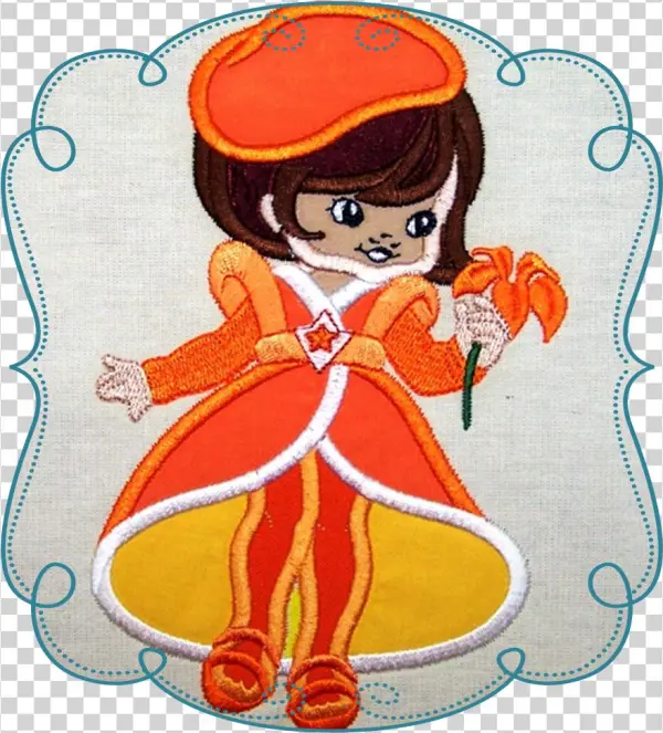 Orange Lizzy - Embroidery