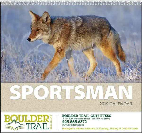 Picture Of Sportsman Wall Calendar - Calendar