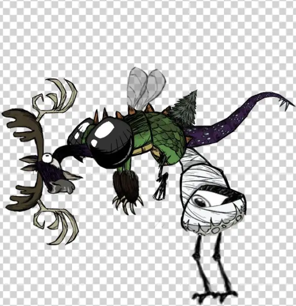 An Unholy Conglomerate Of Don't Starve Mobs - Cartoon
