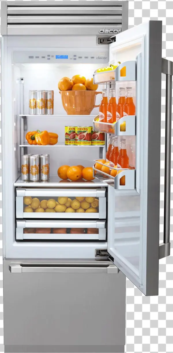 Best High-end Refrigerators - Dacor Discovery Dyf30bfbsl Built-in Bottom Freezer