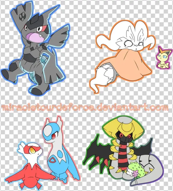 Legendary Pokemon Chibis ﻭ✧ - Cartoon