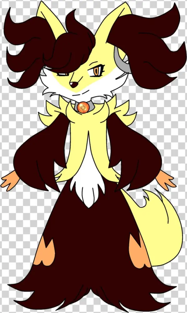 Lucy The Delphox - Cartoon