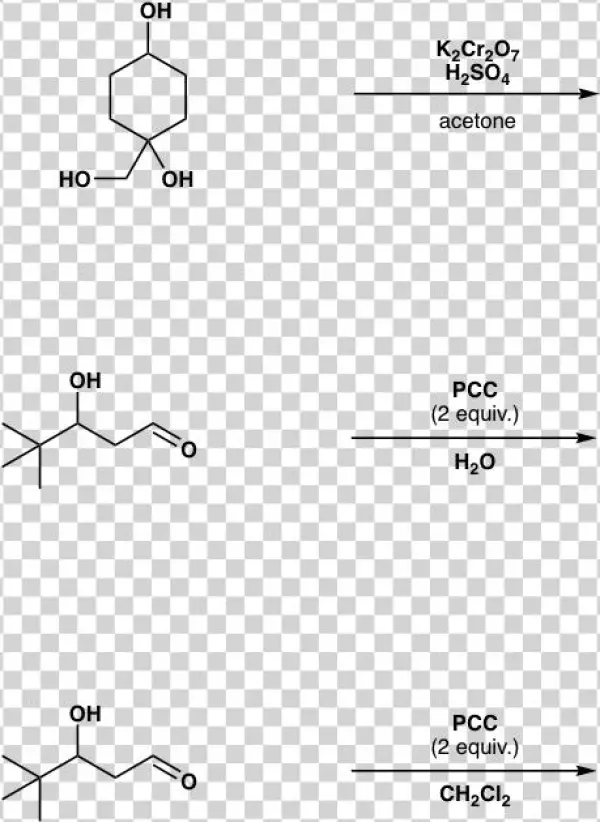 Oh H2so4 Acetone Ho Oh Oh Pcc H20 Oh Pcc ( - Diagram