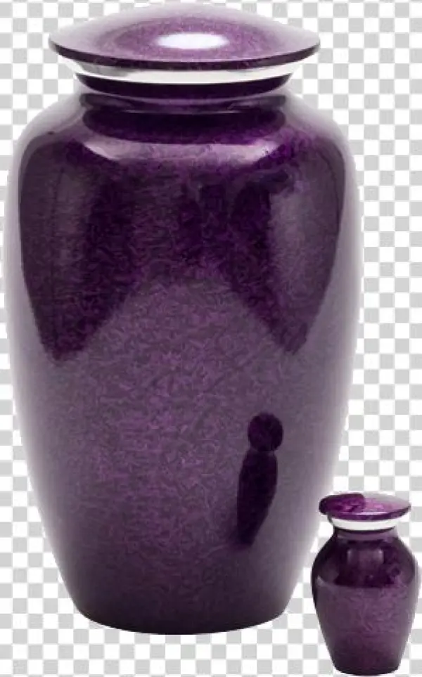 Purple Mist Metal Urn