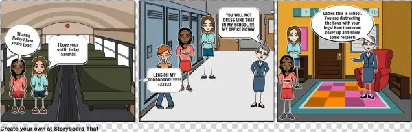 School Dress Code - Cartoon
