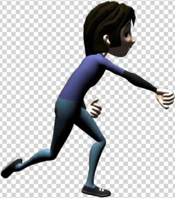 Baseball Throw Pose - Cartoon