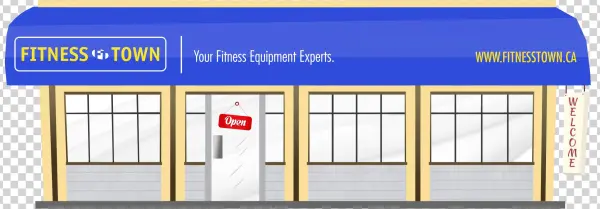 Fitness Town Cartoon Building