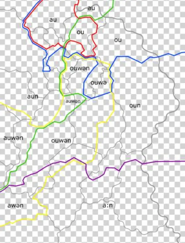 Isoglosses For The Word River In Ravenwold - Atlas