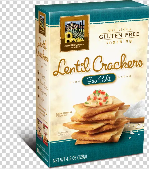 Mediterranean Snacks Baked Lentil Crackers - Mediterranean Snacks, Lentil Crackers Gluten Free,