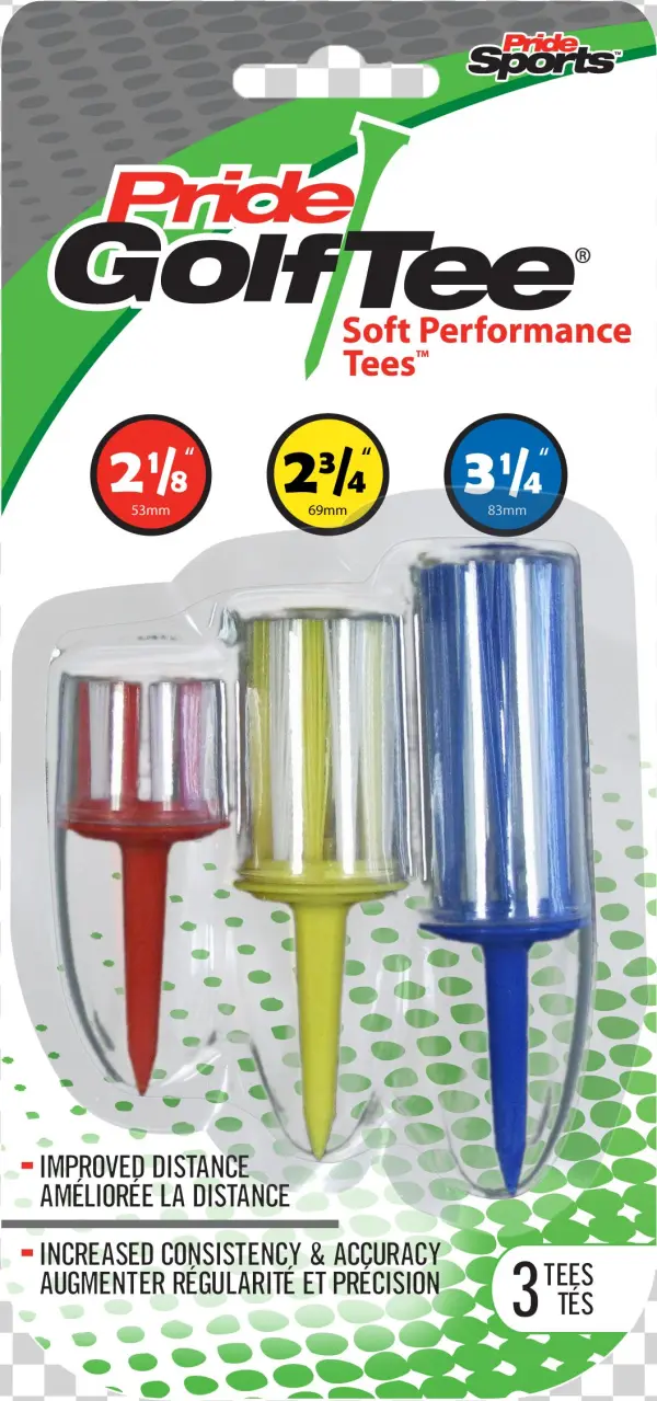 Pride Golf Tee Pride Golf Soft Performance Duo Tee,
