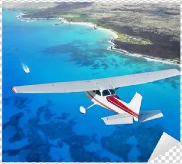 Scenic Flight Over Maldives