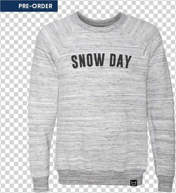 Snow Day Sweatshirt - Bella Canvas Unisex Triblend Sponge Fleece Sweatshirt.