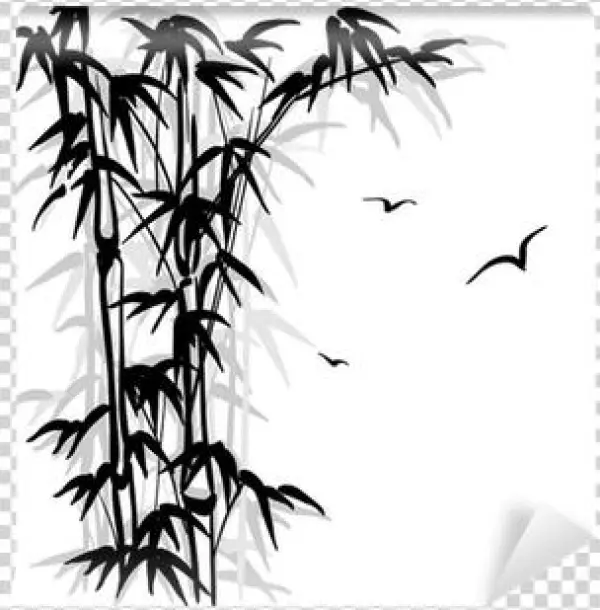 Ambesonne Bamboo Decorations Collection, Abstract Bamboo