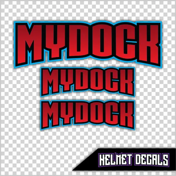 Helmet Name Decals