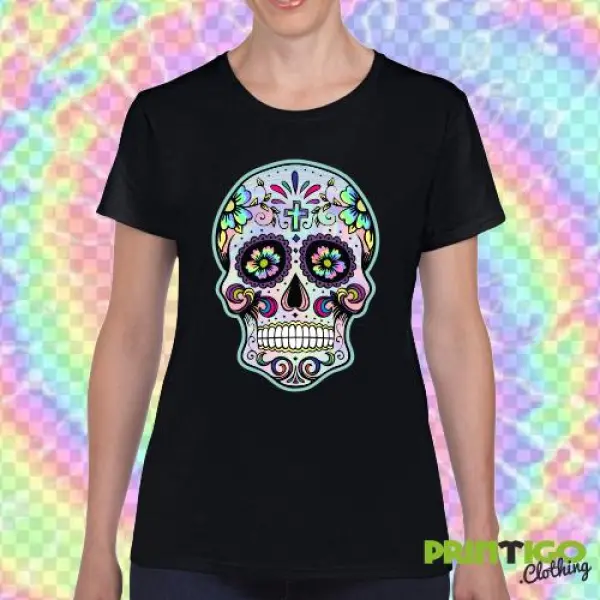 Lightweight Galaxy Nebula Sugar Skull Basketball Drawstring