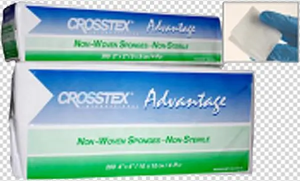 Non-woven Gauze 4″x4″ - Crosstex All Gauze Premium Non-sterile Sponges - Sponge,