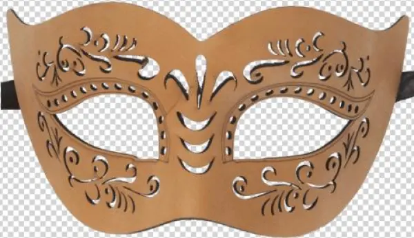 Redskytrader Mens Bonded Leather Venetian Mask - Redskytrader Leather Venetian Mask - Masquerade Ball