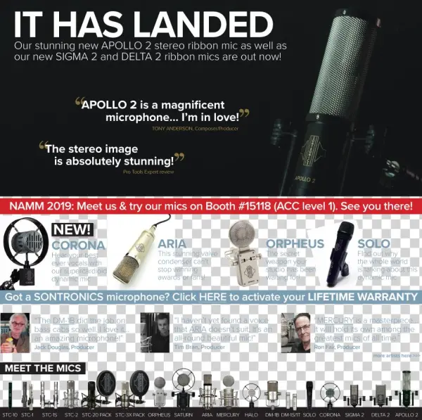Sontronics - British Design - World Class - Home Page - Sontronics