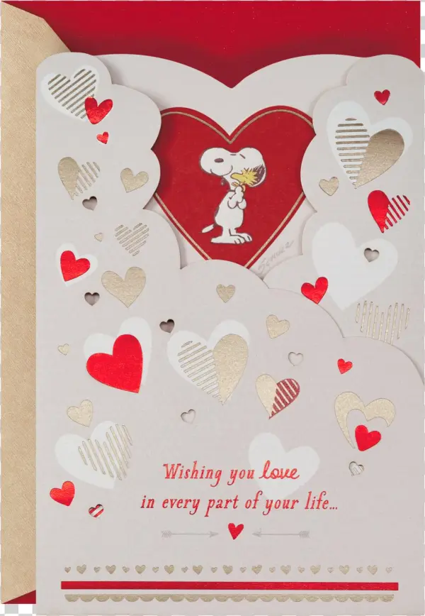 Added To Your Cart - Hallmark Valentine's Day Greeting Card (snoopy Hugging