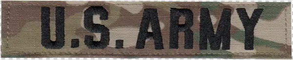 Army Nametapes, Hook - Army