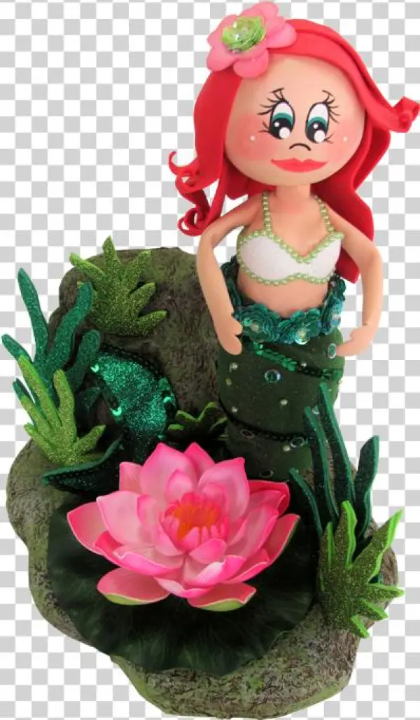 Centro De Mesa Sirenita Ariel - Figurine
