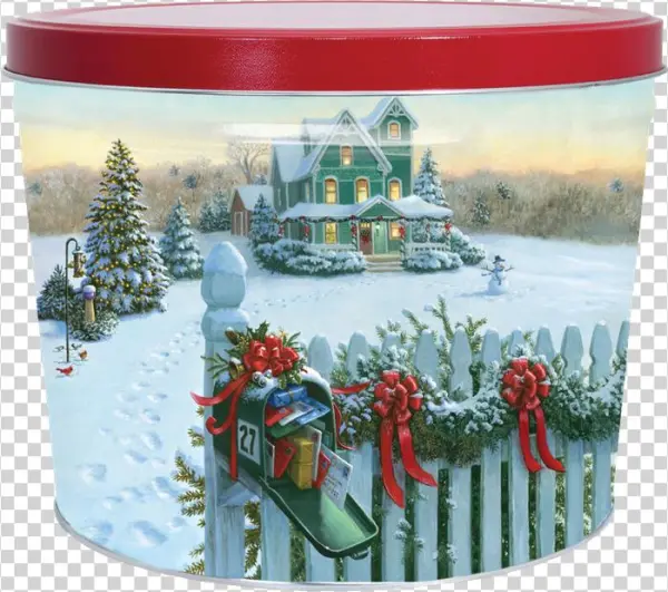 Click Image To Enlarge - Heaven And Earth Designs Christmas Mailbox Counted