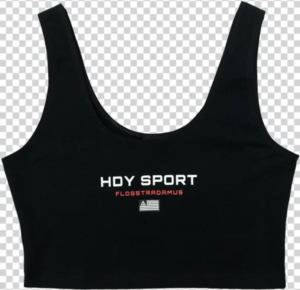 Hdy Sport Cropped Tank Black - Undershirt