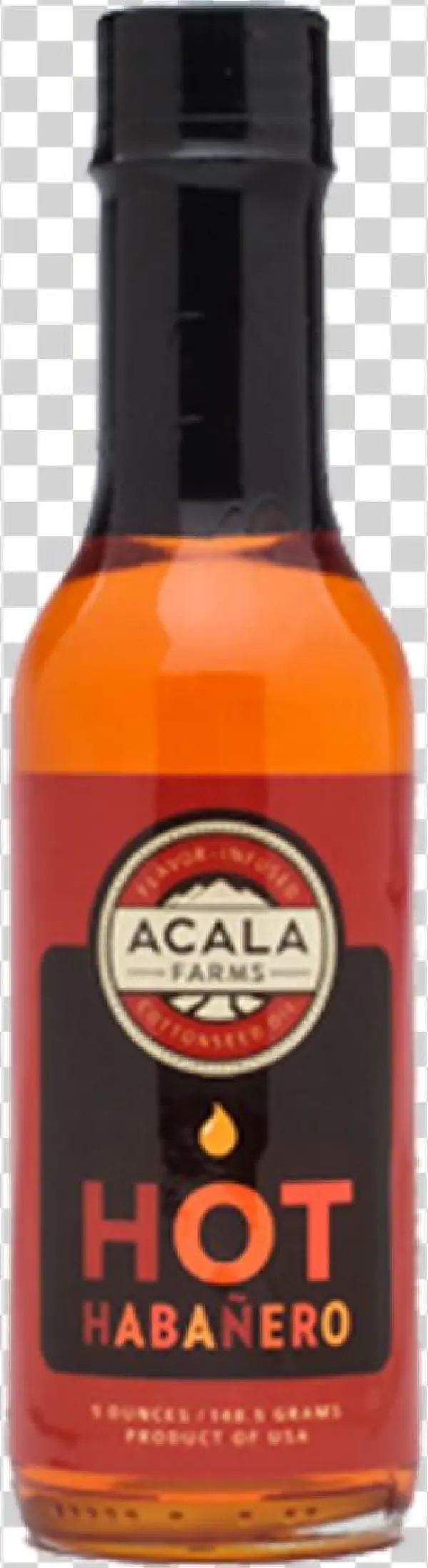 Hot Habanero Cooking Oil - Sweet Guajillo Pepper Cottonseed Oil 5oz Acala Farms