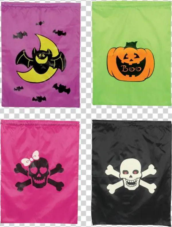 Nylon Trick Or Treat Bags - Cartoon