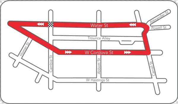 Race Route Map 11jan255847 - Vancouver