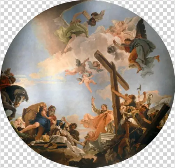 The Feast Of The Cross And St - Art Print: Tiepolo's Discovery Of The True Cross And