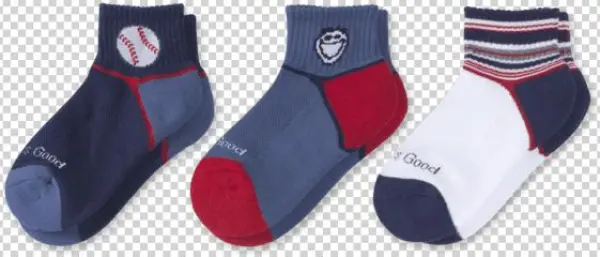 3-pack Boys Jake & Baseball Quarter Socks