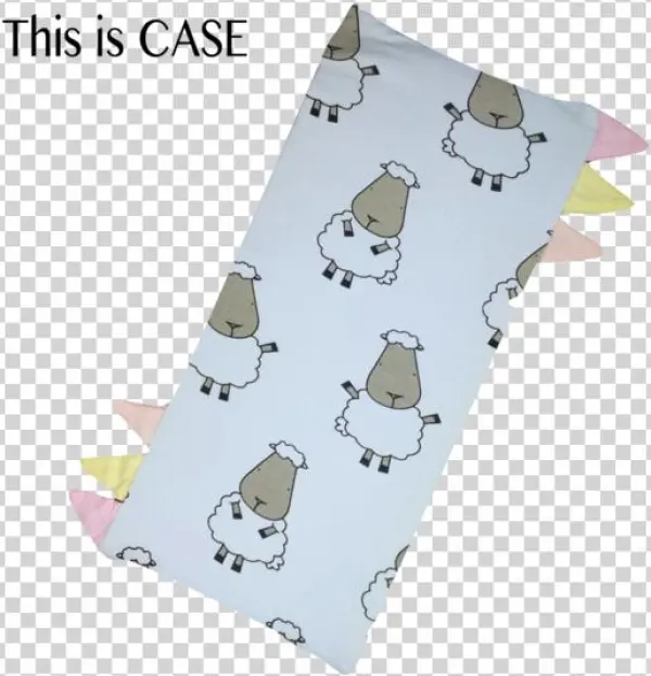 Bed-time Buddy Case Blue Big Sheepz With Color Tag - Yellow