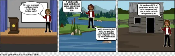 Bottled Water - Cartoon