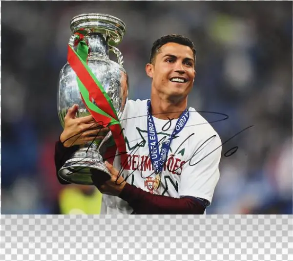 Cristiano Ronaldo Signed Real Madrid Photo - Euro 2016