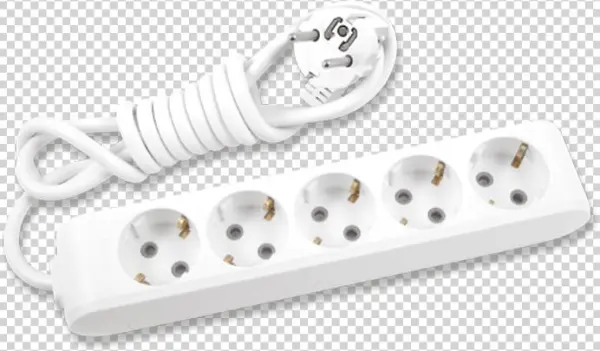 Extension Power Cord - Panasonic 3-fach Steckdosenleiste 1,5m W Wltb04312wh-eu1