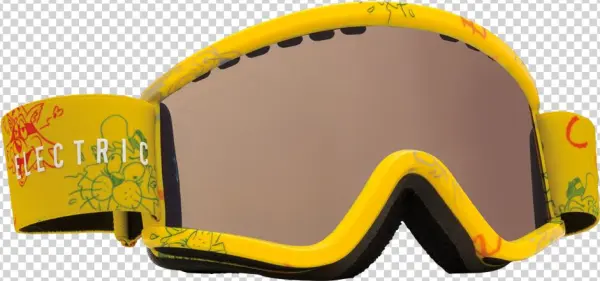 K Cartoon Yellow Goggles - Electric Egv.k Snowboard Ski Goggles 2016 Cartoon Yellow