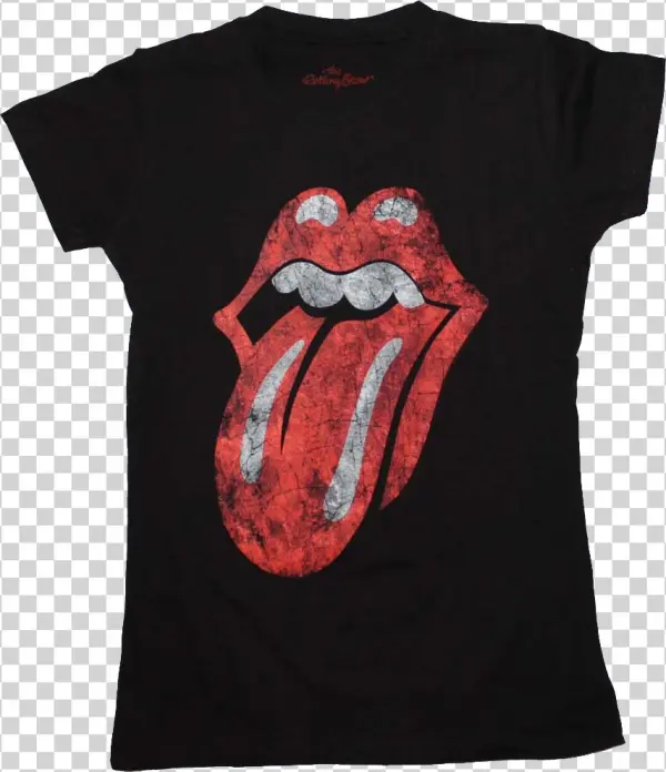 New Arrive Ecf65 22077 Jr Rolling Stones T-shirt - Rock Off Rolling Stones Classic Tongue Fog Foil Mens