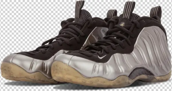 Nike Air Foamposite One Denim Png Clip Art Library - Nike Air Foamposite One 'pewter' - 314996-004, Size: