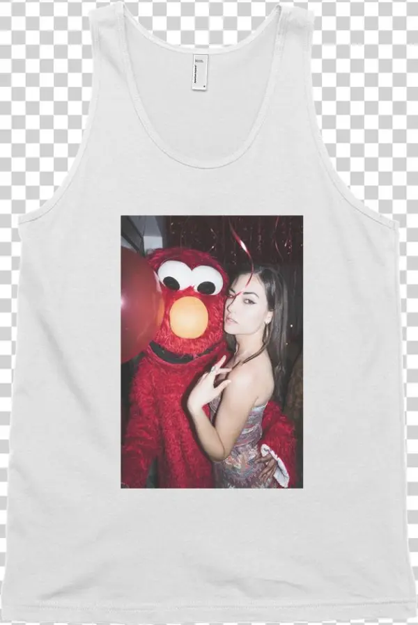 Sasha Grey White Elmo Tanktop, White Sasha Grey Elmo - Sasha Grey